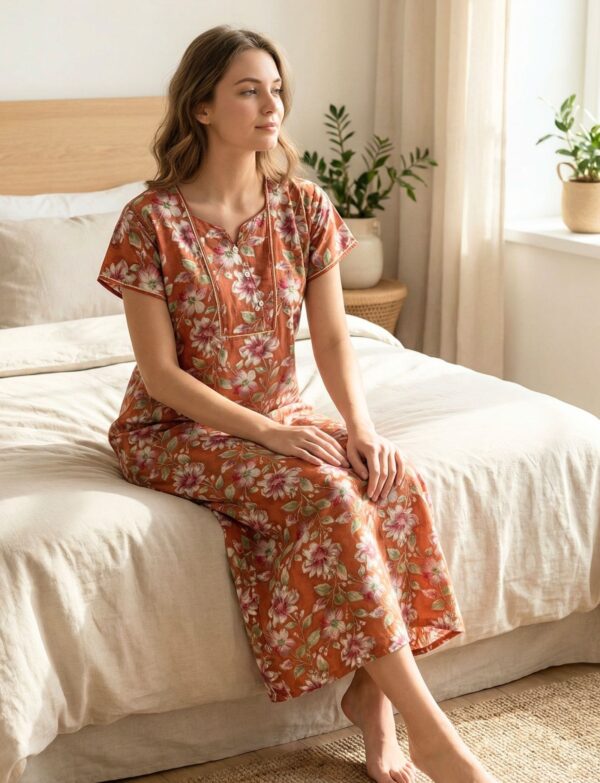 Floral Rust Nighty