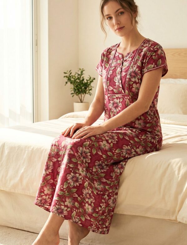 Floral rose pink Nighty