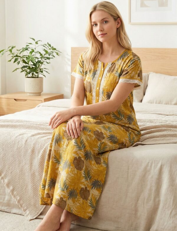Premium floral Alpine nighty